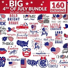 a large collection of patriotic designs