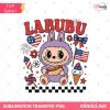 4th of July Labubu Shirt, Labubu PNG, Checkered Overalls Cute Character