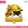 Bananas Baseball Stars PNG - Golden Helmet with Stars Design