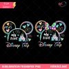 Bundle My First Disney Trip 2025, Retro Mouse Head PNG, Family Vacation PNG – Rainbow Family Vacation Design