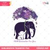 Elephant Mama PNG - Alzheimer's Awareness Shirt Design