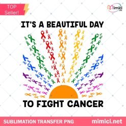 Fight Cancer PNG - Rainbow Ribbon Awareness Design