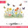 Grandma's Garden Flowers PNG - Whimsical Floral Garden Clipart