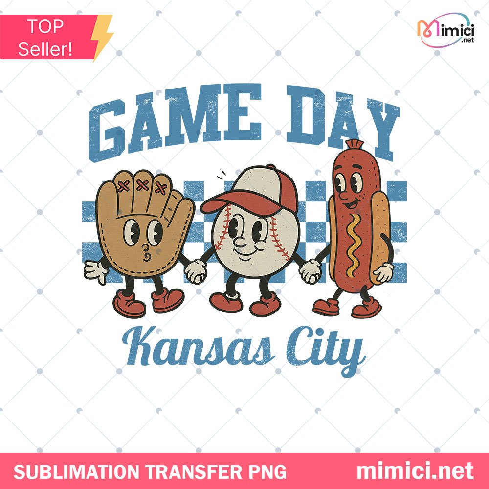 Kansas City Baseball PNG - Game Day Sports Design
