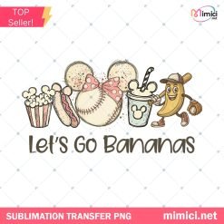 Let's Go Bananas PNG - Baseball Snacks Clipart