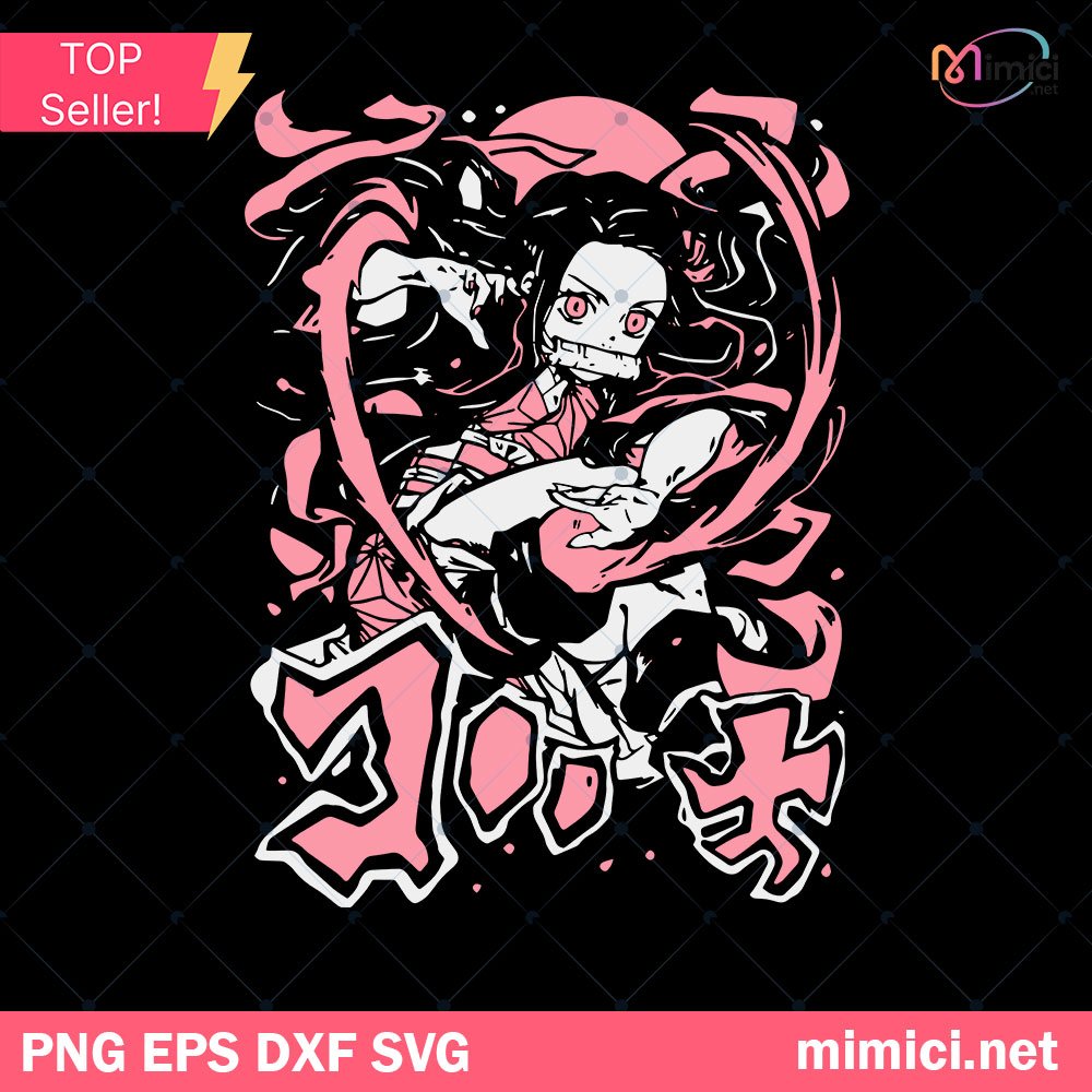 Nezuko Svg, Anime Character Svg, Anime Bundle SVG Digital Download