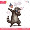 Patriotic Raccoon USA Flag PNG - Funny 4th of July Raccoon Design