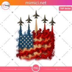 Realistic Jet Planes T-Shirt, Patriotic 4th of July Shirt, Bold American Flag Art