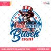 Red White and Busch Light PNG - Patriotic Beer Skull Sublimation