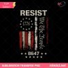 Retro 8647 Resist PNG - Anti Trump Political Protest Clipart