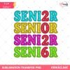 Retro Senior 2026 PNG Class Of 2026 Senior Mom Graduation Shirt Design