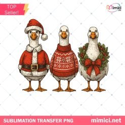 Santa Goose Christmas Shirt PNG, Santa Goose Png, Christmas Goose PNG, Christmas Shirt
