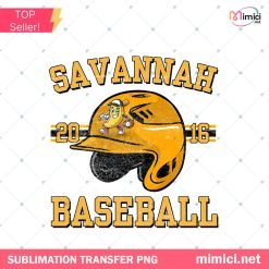 Savannah Baseball Helmet PNG – Retro Bananas Fan Art Design