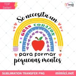 Spanish Teacher Rainbow Pencil Png, Inspirational Quotes for Teachers PNG