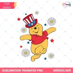 Winnie the Pooh 4th of July PNG, Winnie the Pooh PNG