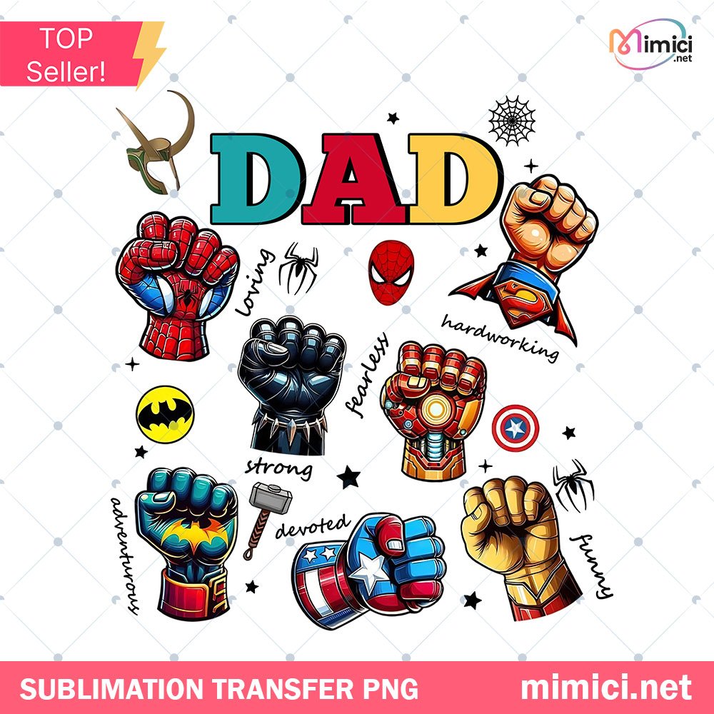 Best Dad Ever Png, Super Dad Png, Father's Day Png, Funny Dad PNG