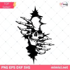 Skull in the Wall File Svg, Skull Svg