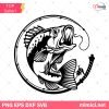 Bass Fishing SVG, Bass Fishing Logo, Fishing SVG