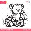 Bear Smoking Cannabis SVG, Bear Smoking Weed SVG, Bear SVG, Cannabis SVG