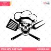 Skull Chef SVG, Master Chef SVG