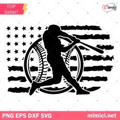 US Baseball SVG, Baseball SVG, Baseball Player SVG