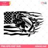 US Flag Football Player SVG, Football SVG