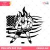 US Flag Hockey Player SVG, US Hockey Shirt SVG, Hockey SVG, Hockey Player SVG