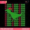 FA RAWR RAWR TREX CHRISTMAS SVG, Dinosaur Santa Hat Christmas SVG PNG DXF EPS Cricut Designs For Shirts