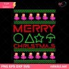 SQUID GAMES MERRY CHRISTMAS SVG, Squid Games Ugly Christmas Sweater SVG PNG DXF EPS