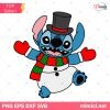 Stitch Snowman Christmas SVG, Stitch Christmas SVG PNG DXF EPS Cricut