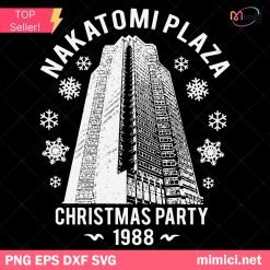 Nakatomi Plaza Christmas Party 1988 SVG, Merry Christmas 1988 SVG, Nakatomi Plaza SVG