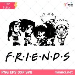 Naruto Friends SVG, Naruto SVG, Anime Friends SVG