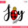 Christmas Joy Buffalo Plaid SVG, Joy Christmas SVG, Joy SVG