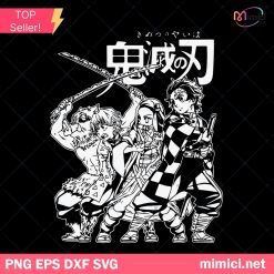 Demon Slayer SVG, Tanjiro SVG, Nezuko SVG, Anime SVG, Anime Bundle SVG Digital Download