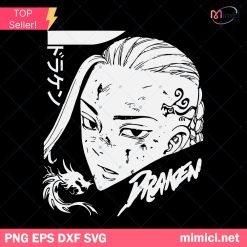 Draken Ken Ryuguji Tokyo Revengers Svg, Draken Svg, Anime Svg, Anime Bundle SVG Digital Download