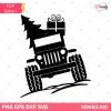 Christmas Jeep SVG, Jeep Christmas Tree And Gift Box SVG, Jeep SVG