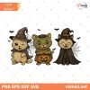 Black Cat Pumpkin Png, Ghots Cat Png, Retro halloween Png