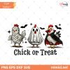 Funny Halloween Chicken Chick or Treat PNG