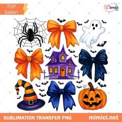Halloween Coquette PNG Pumpkin Ghost Png