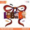 Labubu Bow Halloween PNG, Spooky Coquette PNG