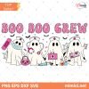 Pink Halloween Nurse Ghost Boo Boo Crew PNG