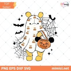 Retro Ghost Winnie The Pooh Svg