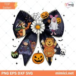 Hocus Pocus Halloween Bow Png Bundle, Witches Movie Png, Preppy Coquette Horror Halloween Png