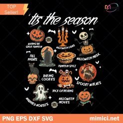 Tis The Season Png, Retro Halloween Png, Fall Ghost Boho Png, Spooky Vibes Png