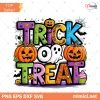 Trick or Treat Halloween Ghost Pumpkin PNG