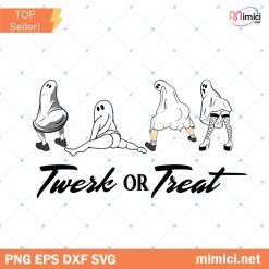 Twerk or Treat PNG, Funny Ghost Halloween Design