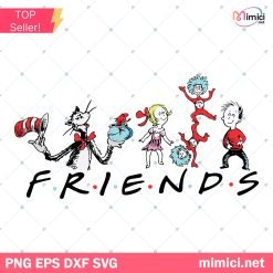 Friends Dr Seuss Cat in the Hat Characters Svg,Dr Seuss SVG