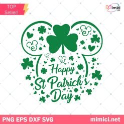 Mickey Mouse St Patrick's Day Svg, Happy St Patrick's Day Svg, Mickey Svg