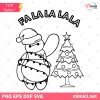 Fa La La La Bay Max Christmas SVG, Bay Max Christmas Tree SVG, Christmas Light SVG