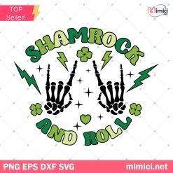 Shamrock And Roll St Patrick's Day SVG, St Patrick's Day Svg
